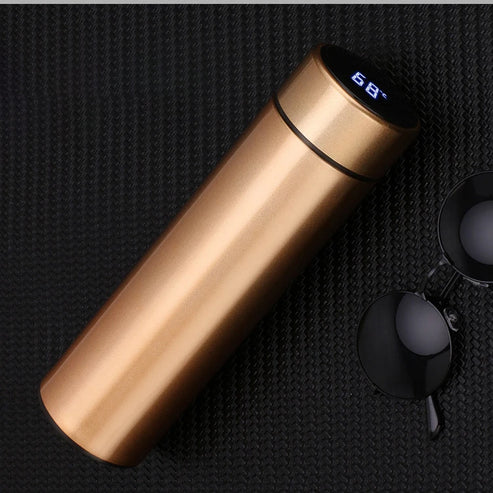 Stainless Steel Vacuum Insulated Bottle with Temperature Display