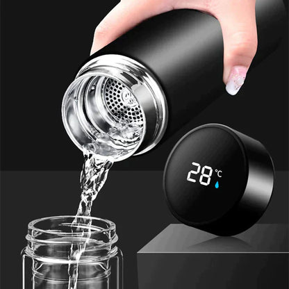 Stainless Steel Vacuum Insulated Bottle with Temperature Display